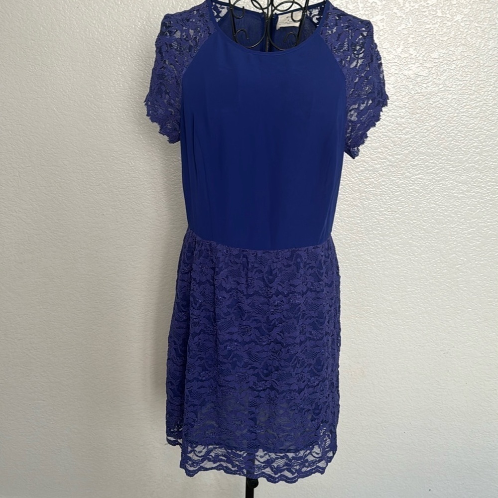 Pins and Needles Purple Lace Dress